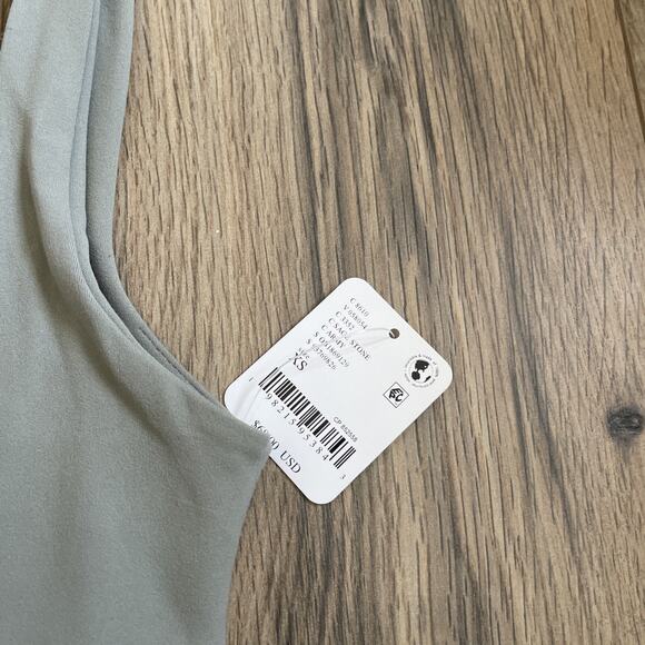 NEW Free People FP Movement Never Better Tank Top Size XS Scoop Neck Sage Stone - Picture 3 of 8